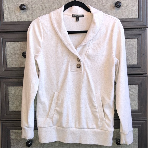 Banana Republic Tops - Banana Republic Collared Sweatshirt Top